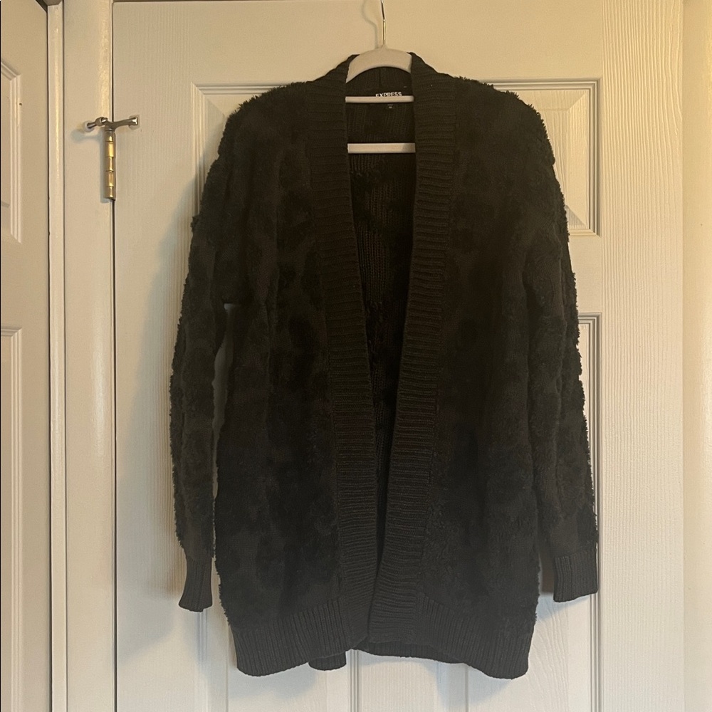 Fuzzy Pattern Cardigan - image 2